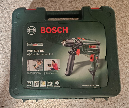 Bosch psb 680 hammer - re, drill